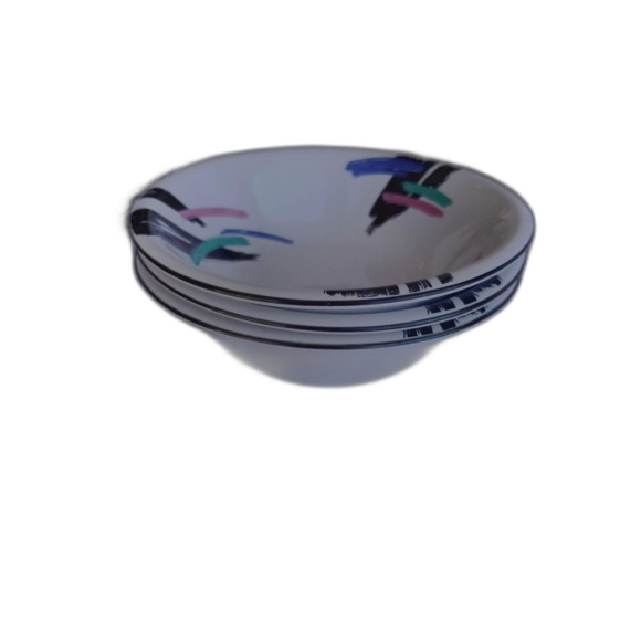 Vintage 90s Design Concepts Newcor “Liza” Stoneware Cereal Bowl - Picture 6 of 6